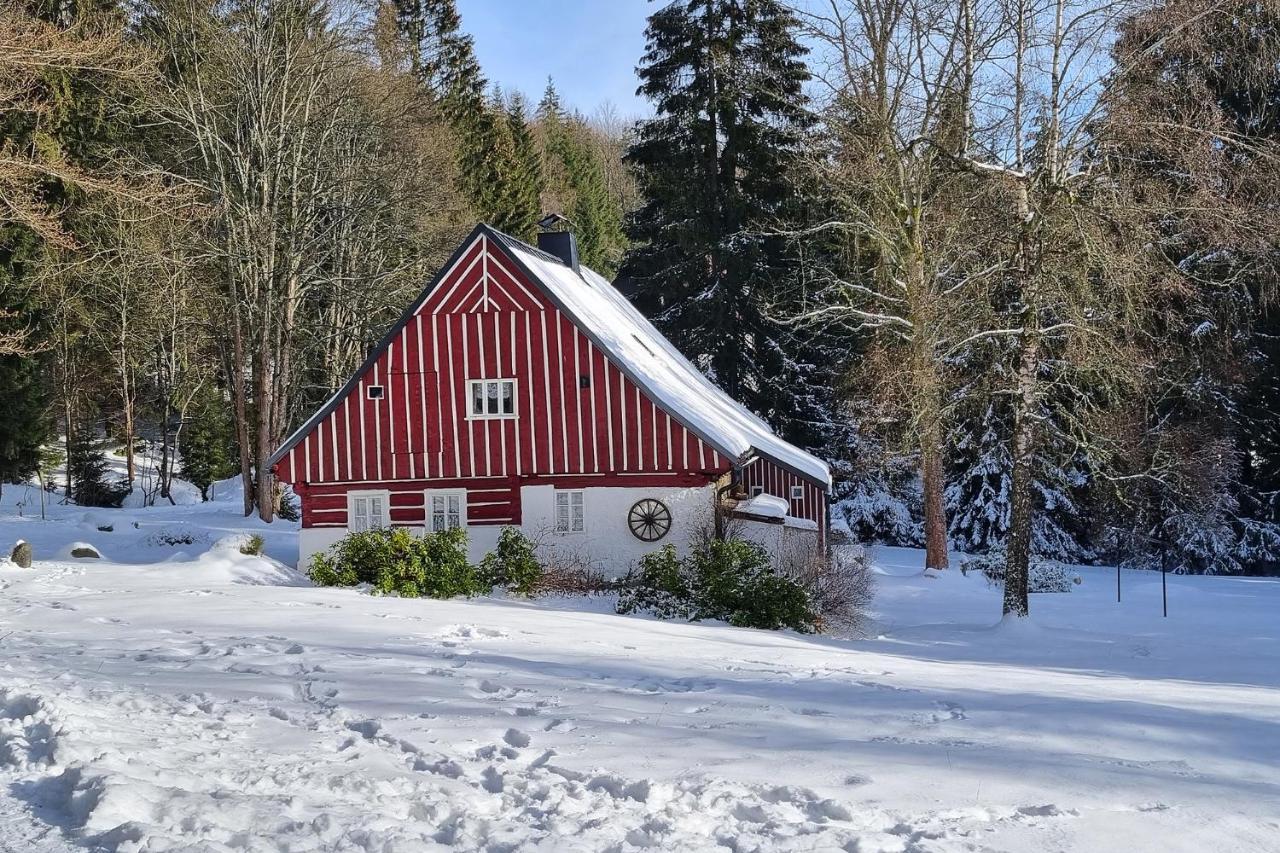 Enjoyharrachov - Atraktivni Klidny Klimatizovany Apartman 20 V Centru Harrachova S Parkovanim, Wifi-Wlan, Sat, Herni Konzoli, Ipad, Netflix Zdarma, Moznosti Dobijeni Auta, Vyhledem Do Zahrady A Na Romanticky Kostelik ภายนอก รูปภาพ